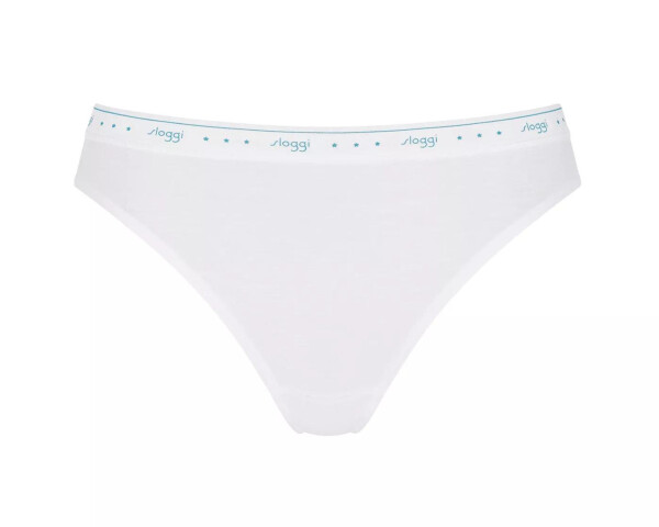 Dámské kalhotky 24/7 100 Tai - WHITE - bílé 0003 - SLOGGI WHITE 40