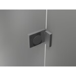 MEXEN/S - Lunar L Duo sprchový kout dveře křídlové pravá 120 x 115, transparent, grafit metal 834L-120P-115L-95-00