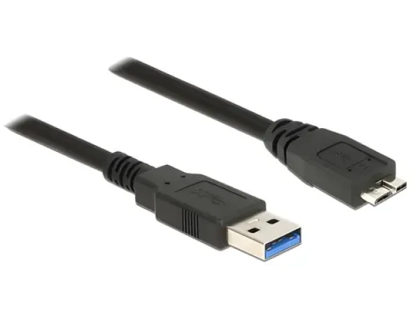 Delock USB-A - Micro-USB B černá / USB kabel / USB 3.2 Gen 1 / 5 Gbit/s / 2 m (85074)