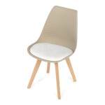 Židle jídelní, cappuccino plast, CT-X7055 CAP