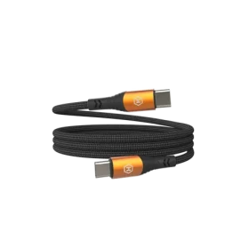Hammer Magnetický kabel USB-C černý / Kabel / USB-C (M) - USB-C (M) / 100W / 1 m / nylonové opletení (AKC001412)