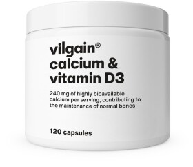Vilgain Vápník + Vitamin D3 – 120 kapslí