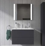 DURAVIT - ME by Starck Umyvadlo nábytkové Compact, 83x40 cm, s 1 otvorem pro baterii, s WonderGliss, alpská bílá 23428300001