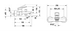 DURAVIT - Wave Vanová baterie, kartáčovaný bronz WA5230000004