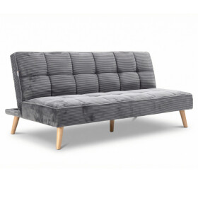 Trojmístná rozkládací pohovka, šedá, látka, ASB-C3030 GREY6