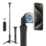 Araree Magfie Pod Pro černá / Selfie tyč a tripod / MagSafe / Bluetooth spoušť / 150 cm (AR60-01909A)