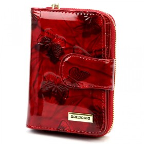 Luxusní dámská kožená peněženka Gregorio Santina, červená