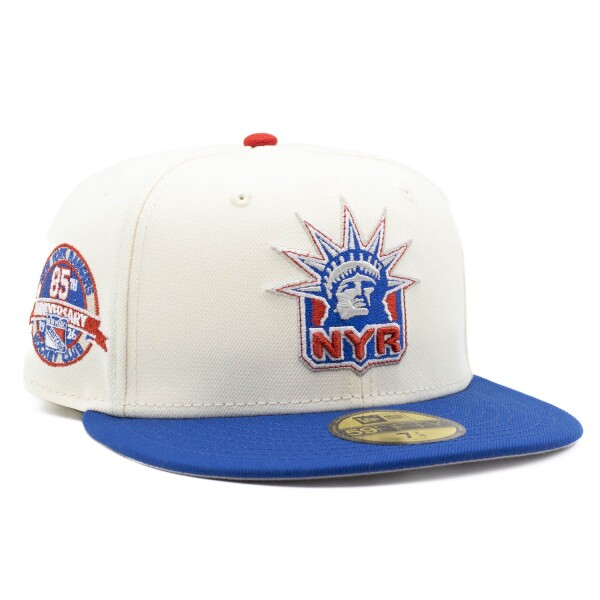 New Era Pánská kšiltovka New York Rangers NHL 85th Anniversary 59FIFTY Fitted Chrome Velikost: 7 3/8
