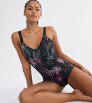 Summer Tropics – Plavky s kosticemi: květinové tvarování Triumph BLACK COMBINATION 42C