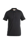 ICEBREAKER Mens Merino 150 Tech Lite III SS Polo, Black velikost: XXL