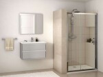 IDEAL STANDARD - Connect 2 Posuvné sprchové dveře, dvoudílné, 120 cm, silver bright/čiré sklo K9277EO