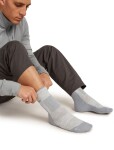 Pánské merino turistické ponožky ICEBREAKER Mens Hike+ Medium Crew, Blizzard Heather/Alloy velikost: 39-41,5 (S)
