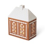 KÄHLER Porcelánový svícen Gingerbread Lighthouse Medium, hnědá barva, porcelán