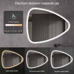 CERANO - Koupelnové LED zrcadlo Riflettore - 90x75 CER-429328
