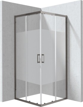 DEANTE - Funkia Evo čtvercový sprchový kout, 80x80 cm – vzor pruh KYC_DE88P