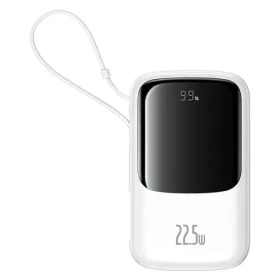 Baseus Qpow Pro+ 10000mAh 22.5W s kabelem USB-C bílá / Powerbanka / 2xUSB-C / 1xUSB-A (P10067101213-00)