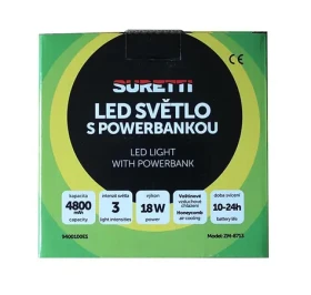 Suretti Kempingová lampa s powerbankou / Kempingová lampa / powerbanka
