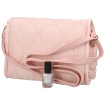 Pohodová dámská prošívaná crossbody Andrela, růžová