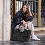 Nákupní taška Reisenthel Loopshopper L Bouclé black