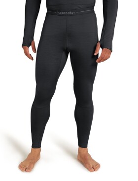 Pánské merino spodky ICEBREAKER Mens ZoneKnit 200 Leggings, Black velikost: XL