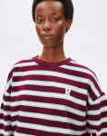Armedangels Iconic Å Frankaa Bold Sweatshirt 3756 undyed-velvet red-soft blue XS