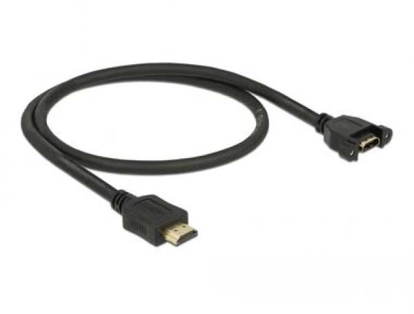 Delock Kabel HDMI-A samec HDMI-A samice montážní panel 4K 30 Hz 0,5 m (85463)