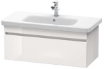 DURAVIT - DuraStyle Umyvadlová skříňka 40x93x45 cm, 1 zásuvka, lesklá bílá DS638202222