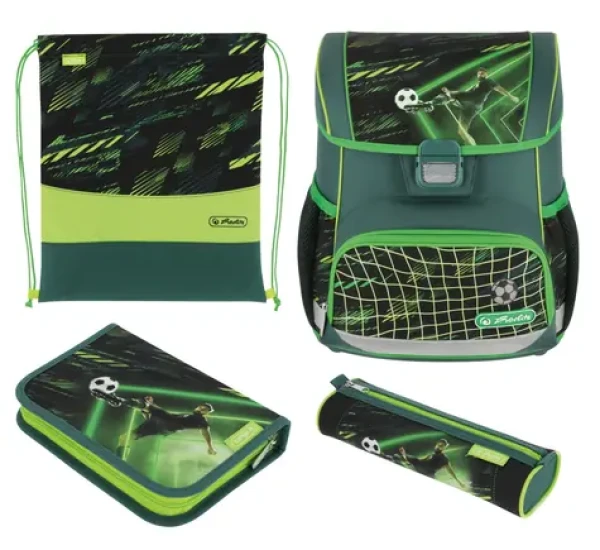 Herlitz Školní aktovka / vhodná pro 1.třídu ZŠ / 17 l / zelená (50046249)