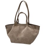 Trendy dámská kožená kabelka na rameno Ruth, taupe