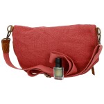 Trendy dámská textilní ledvinka Lena, červená