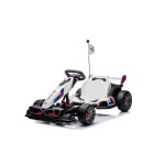 Mamido Dětská elektrická motokára BMW Gokart s funkcí driftu bílá