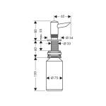 HANSGROHE - Příslušenství Dávkovač mýdla/mycího prostředku, chrom 40418000