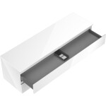 MEXEN/S - Orio koupelnová skříňka pod umyvadlo 160 cm s deskou, 2 zásuvky, bílá lesk 91A10-16047-2-BFFC00