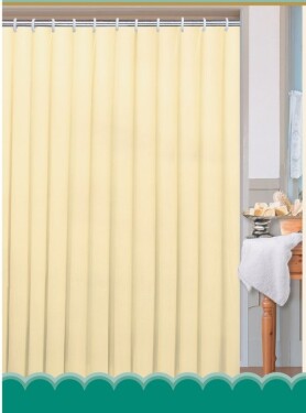 AQUALINE - Sprchový závěs 180x200cm, polyester, béžová 0201104 BE