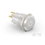 C & K Switches U811J85W3GE223 tlačítko 120 V, 28 V/DC 1 A 1x zap/(zap) červená (š x v) 15.24 mm x 12.70 mm 1 ks Bulk