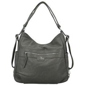 Stylový dámský koženkový kabelko-batoh Coveri Gael, šedý
