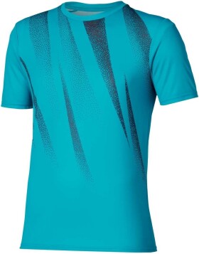 Mizuno pánské tričko Core Graphic SS Tee M Capri Breeze - Běžecké tričko Mizuno Core Graphic SS Tee J2GAC51032 Velikost textilu: M