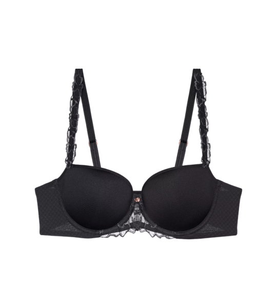 Dámská podprsenka Wild Azalea Florale WHP - BLACK - černá 0004 - TRIUMPH BLACK 85D