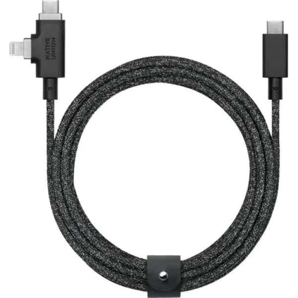 Native Union Belt Cable Duo Pro USB-C/USB-C/Lightning 2.4m 240 W cosmos (BELT-PROCCL-COS-NP)