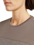 Dámské merino triko s krátkým rukávem ICEBREAKER Wmns 125 Cool-Lite Sphere III SS Tee Colour Block, Porcini Hthr/Porcini/Cb velikost: S