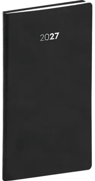 NOTIQUE Balakon 2027 černý / Kapesní diář / 9 × 15,5 cm