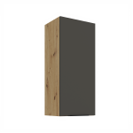 Horní skříňka Aria 40 G-90 1F Barva korpusu: Dub artisan, Barva dvířek: BL - Black AFM