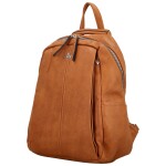 Trendy dámský koženkový kabelko-batoh Zodak, hnědý