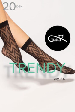 TRENDYLINE PONOŽKY - 14 PONOŽEK NERO UNI