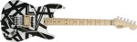 EVH Striped Series Shapes MN WHT BLK