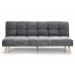 Trojmístná rozkládací pohovka, šedá, látka, ASB-C3030 GREY6