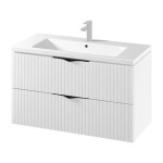 CERSANIT - SET C144 TIRSO 100 BÍLÁ MAT DSM (skříňka + umyvadlo) S801-542