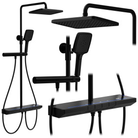 REA - Sprchový set s termostatem Pedro Black REA-P0897