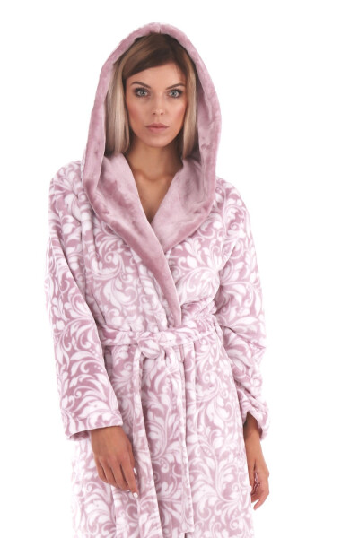 Dámský župan Flora kapucí 3956 mauve mist Vestis