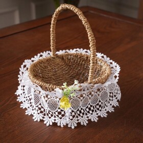 DumDekorace Ozdobná krajka do velikonočního košíku Průměr: 30 cm
